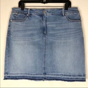 Talbots stretch denim skirt